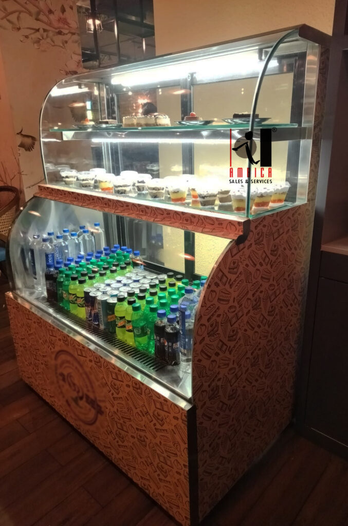 Beverage and Pastry Display Counter LHS view