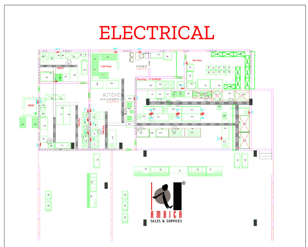 Bulk Kitchen – Electrical Layout