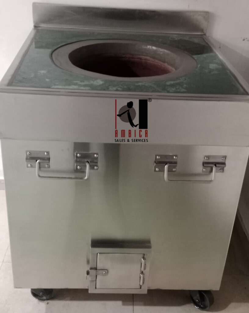 Charcoal Tandoor with Green Marble Top